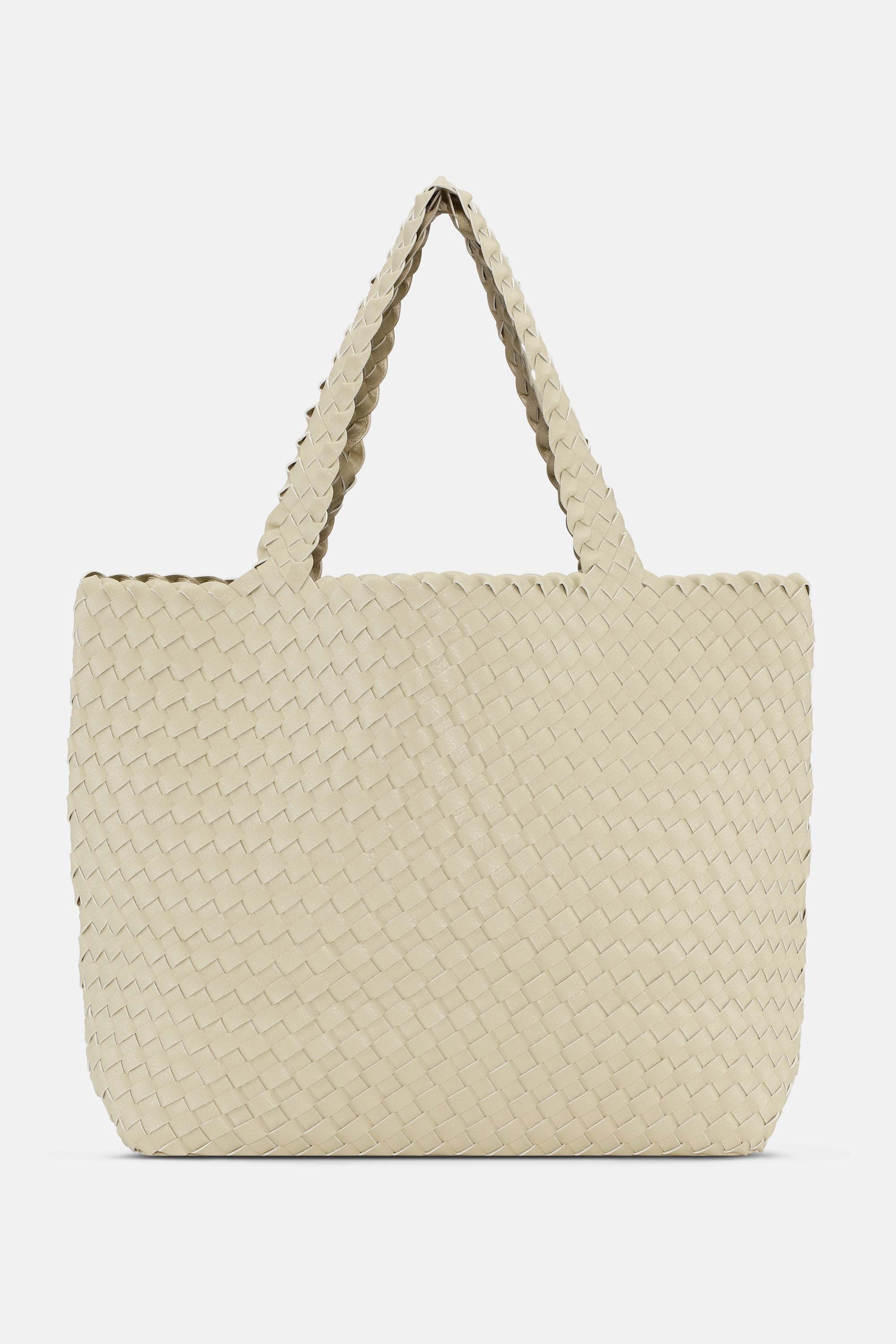 Tote Bag Flätad - Ivory Platin